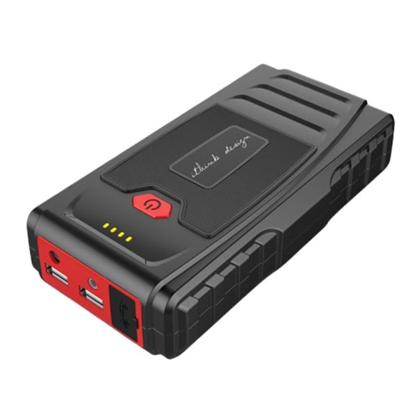 Bærbar luftkompressor til bilbatteri-start med jumpstarter, luftpumpe og powerbank