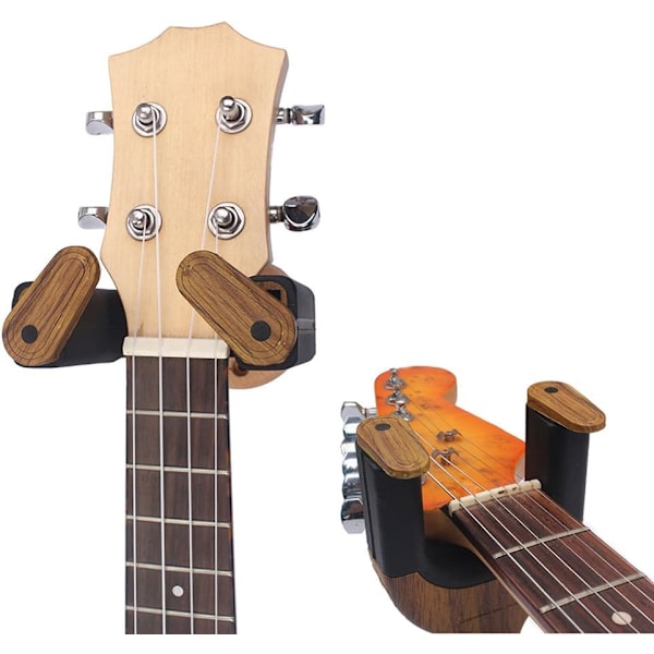 Gitarrväggfäste i trä, väggmonterad gitarrhållare_OF