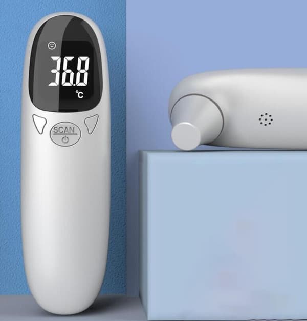 GrouopM Hushålls örontermometer kontaktfri termometer infraröd termometer batteritermometer {GKS}