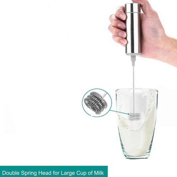 1/2/3 Elektrisk Mælkeskummer Håndpumpe Skummer Mesh Maker Creamer 1 Sæt