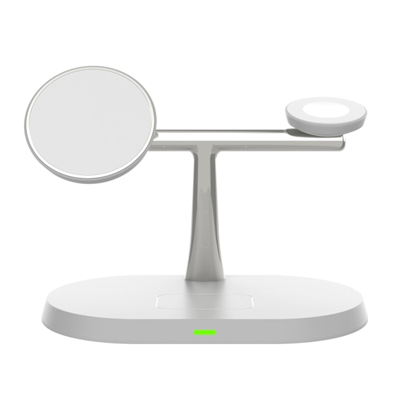 3-i-1 MagSafe Trådlös Laddare för iPhone / Apple Watch / AirPods Vit