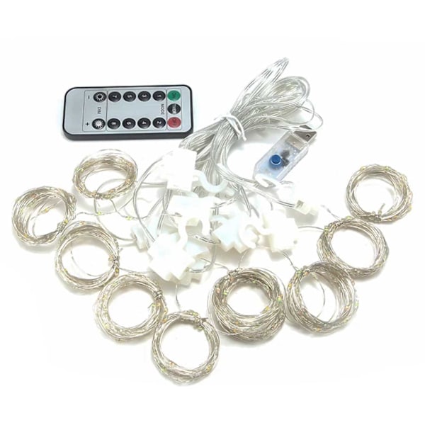 LED Gardin USB Ljusslinga med Fjärrkontroll 3M Flerfärgad flerfärgad multicolor