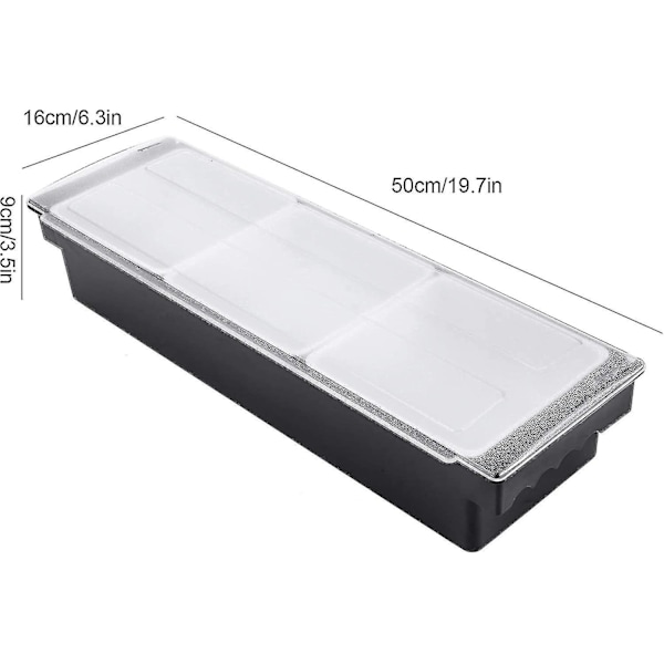 6-roms brett avtakbar toppingstasjon plast pizza ingredienser krydderdispenser gjenbrukbar SIZE 3