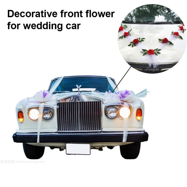 Bilsmycken brudpar dekoration