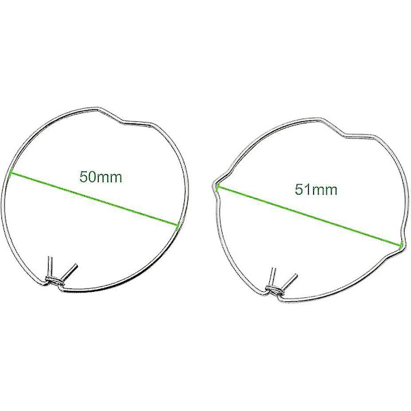 30 st Fjäderlåsringar för GU10 MR16-lampor, 50 mm diameter, för infällda LED- och halogenlampor