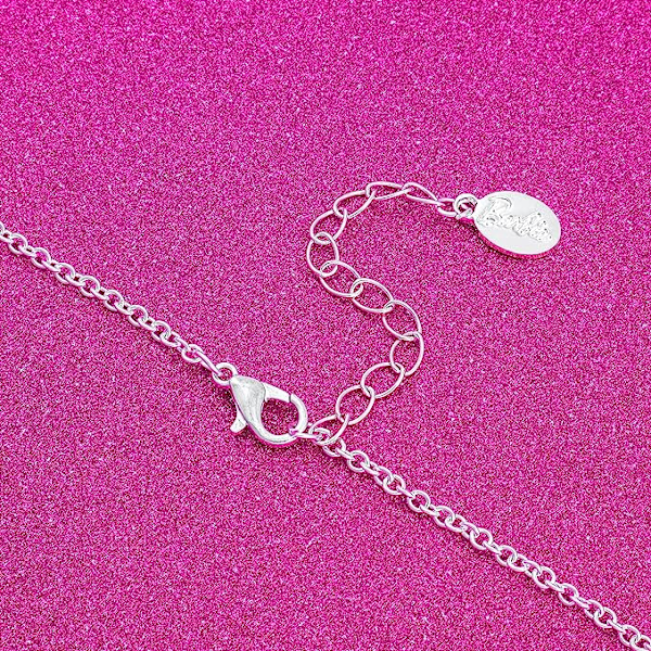 Barbie Crystal Script Logo -kaulakoru xixl Silver