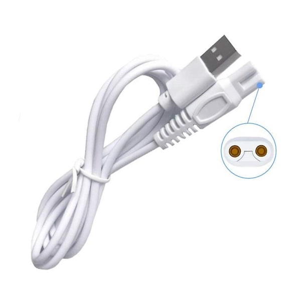 Barbermaskinlader Kompatibel Finishing Touch Flawless Body Oppladbar Damebarbermaskin Ledning 5v Erstatnings USB-lader Kabel Kvinner Trimmer