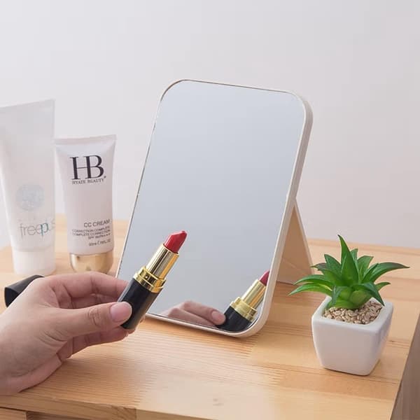 Mirror Super HD Table Mirror Foldable Stand Designed Makeup Mirror Hands-Free/Handheld Mirror