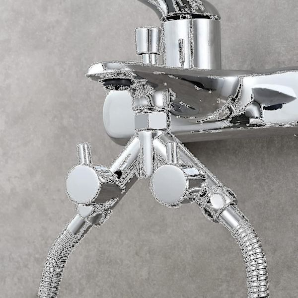 Messing Diverterventil Dusj Avstengningsventil 2-veis Y-splitter 1/2 tommer For Dusjslange Og Dusjhode Krom