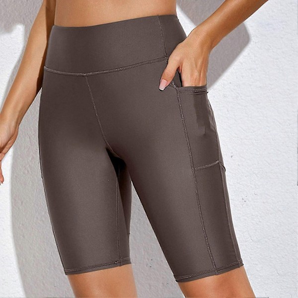 Dykker shorts til kvinder, reduceret gnidning, letvægt, bløde, hudvenlige, våddragt shorts til surfing - Perfekt Brun Brown XL