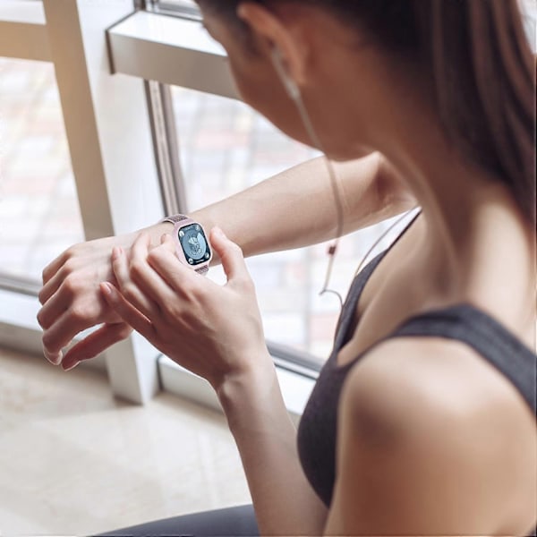D-formet integreret rem til Huawei Watch Fit 3, flettet nylonrem med TPU-skal - Perfekt Style D