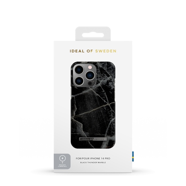 Trykt Case MagSafe iPhone 14PR Sort Torden 44