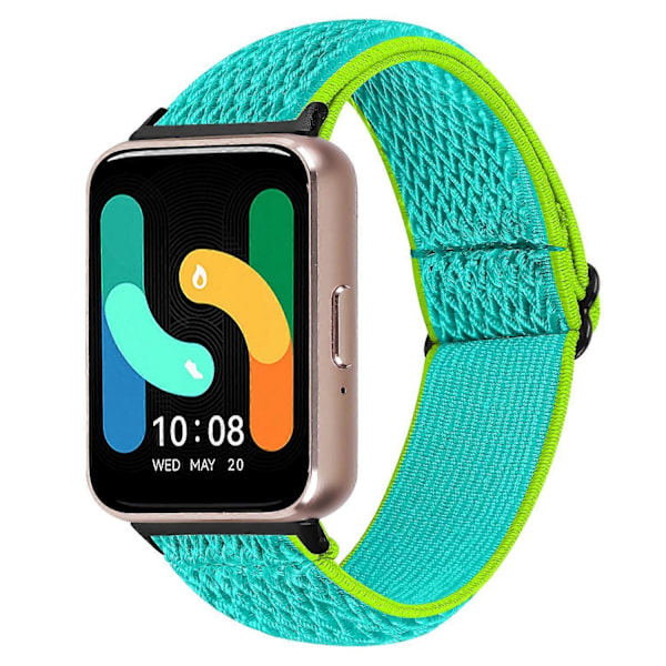 Vævet Armbånd i Elastisk Materiale til Samsung Galaxy Fit3 SM-R390, Sort Kobling Style G