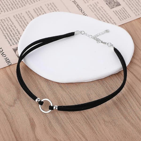 Sorte Chokers til Kvinder - Justerbar Fløjl Choker, Gotiske Halskæder Til