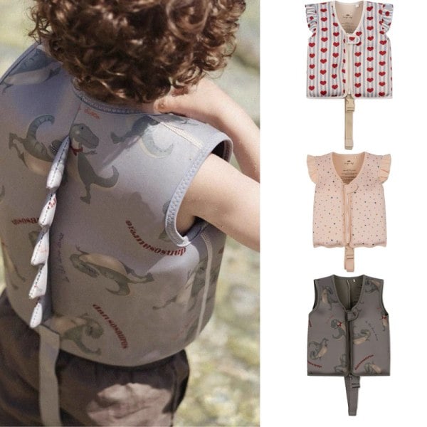 Simväst för småbarn, barns simjacka Beige 2-4 år-XF1-