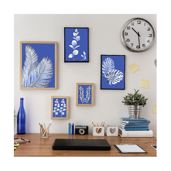 60 stk Cyanotype papir A5 soltrykk kunstsett Høysensitivt solpapir Soltrykk papir Tegnekunst