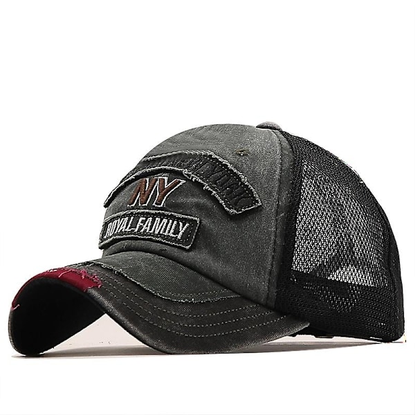 Fiskeben Herre Mesh Baseball Cap Justerbar Snapback Fiske Broderi Far Hat Mand Barn Trucker Gorra Sommer Fisker Herre Cap r red 56-61cm Adjustable