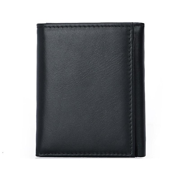 Herr Stealth Mode Tri-fold Läderplånbok med RFID-skydd - Perfekt