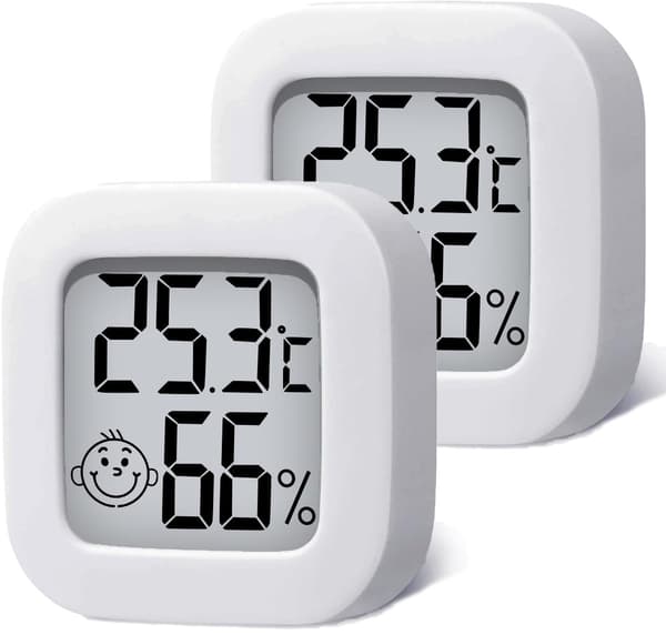 2 st - Mini digital inomhustermometer - Väderstation - Termometer - Hög