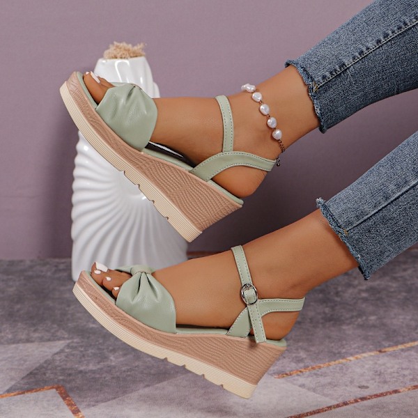Kilesandaler for kvinner, sommersko beige 38