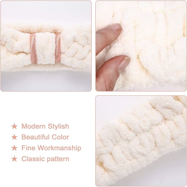 Headb&s - Sett med 3 - Elastisk - Ansikts Headb&s - Sminke Headb&s - Kosmetisk Headb& - Spa Headb&