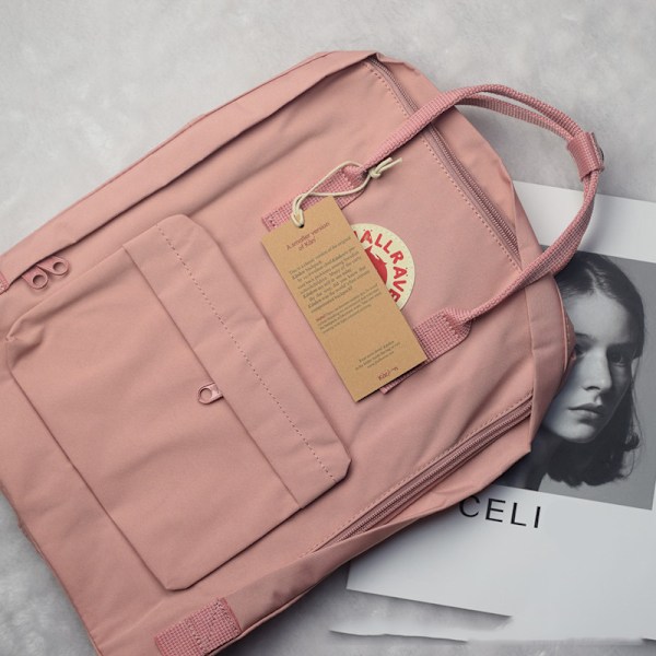 7-20L Rygsæk Laptop Taske Stor Kapacitet Gave til Børn Pink Pink 20L