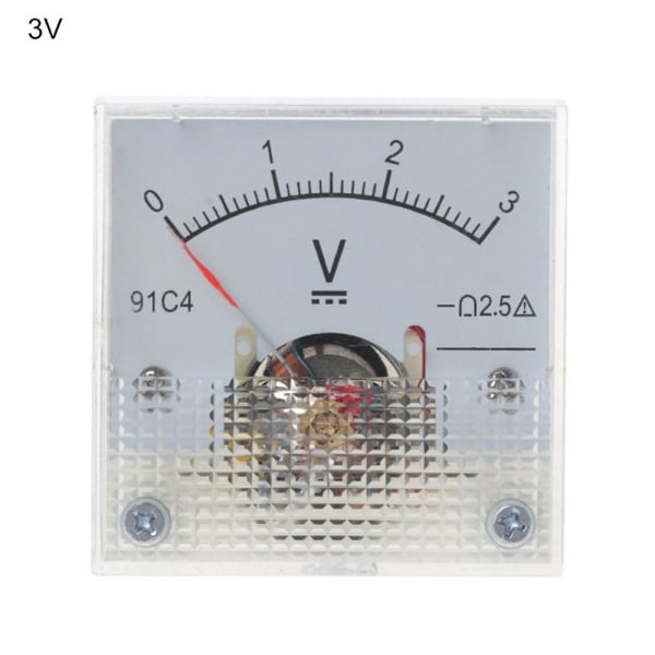 DC Voltmeter Analog Panelmåler 0-5V 0-5V 0-5V 0-5V