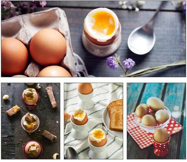 2 stk - mikrobølgeovn eggkoker - eggkoker - non-stick egg- og eggerørelaging