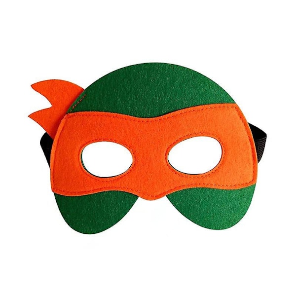 Halloween tegneserieteppe for tenåringsmutant ninja turtles masker, pakke med 4 - Perfekt