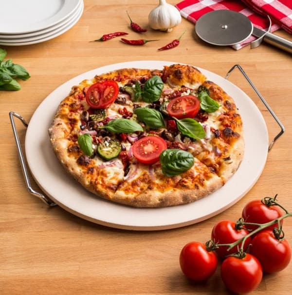 20,6 cm - Pizzasten för grill och ugn