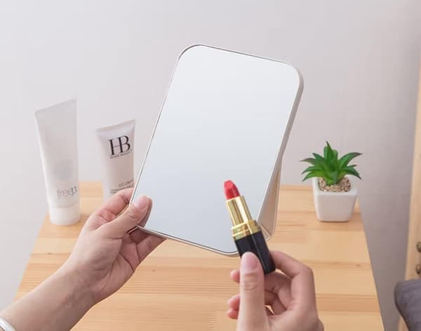 Mirror Super HD Table Mirror Foldable Stand Designed Makeup Mirror Hands-Free/Handheld Mirror