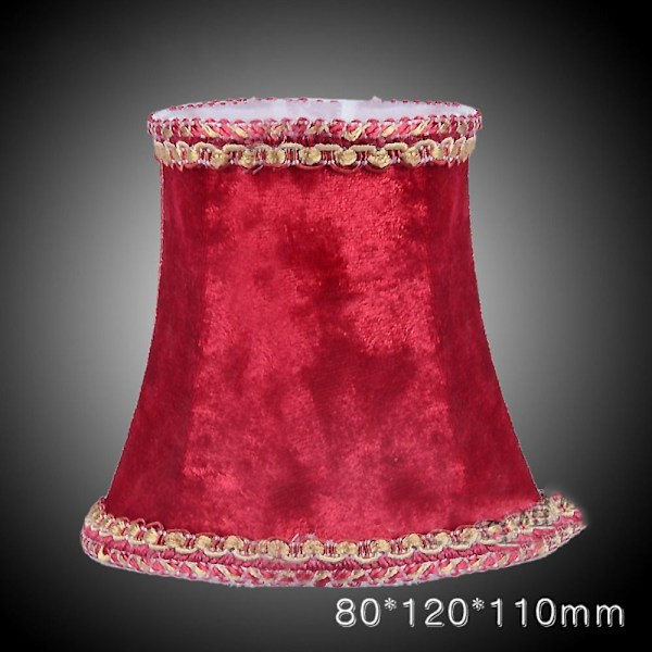 Textil Lampskärm med Klämma Röd red