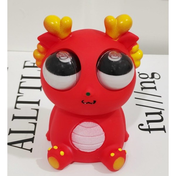 Stressboll Ögon Pop Up Drake Rolig Ögonboll Exploderande Leksak Pop Up Ögon Leksak, Perfekt Present för Alla Tillfällen red