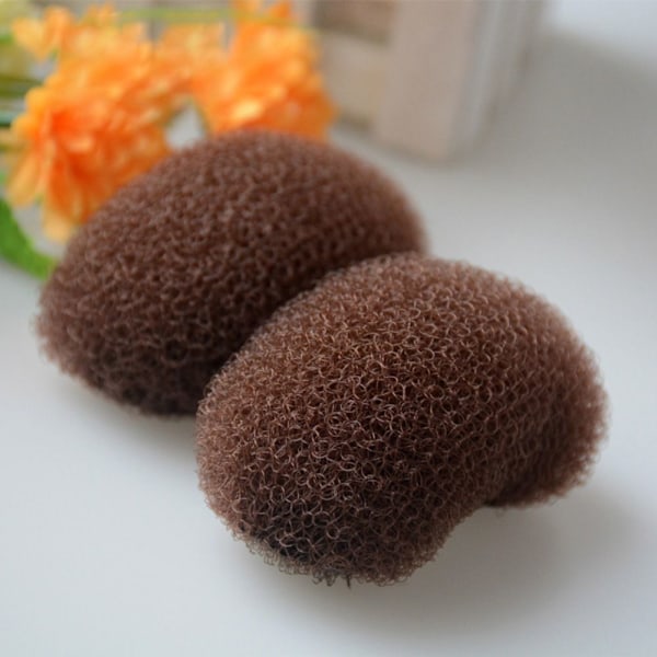 3 st Hårhöjare Puffy Hair Pad SVART Black