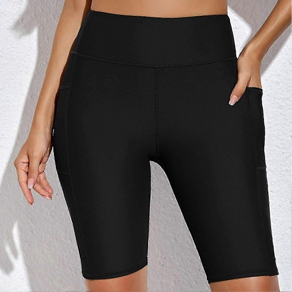 Dykker-shorts til kvinder, reduceret gnidning, lette, bløde, hudvenlige, våddragt-shorts til surfing - Perfekt sort Black 3XL