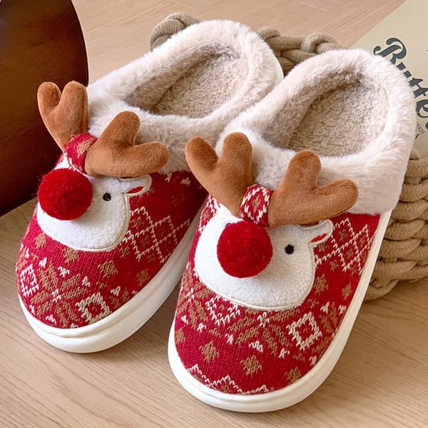 Tofflor - Tofflor - Jul - Julklapp - Halkfria - Halkfri sula - med plyschfoder