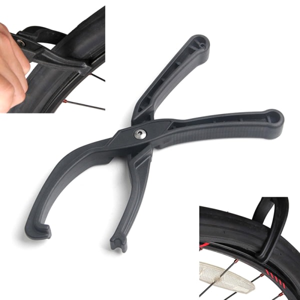 Cykel Manuell däckspak pärlverktyg ABS-hjuldäckklämmor svart