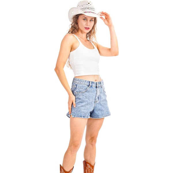 Cowboy-hattu Häähattu Naisille Miehille Glitteri Asuste Tilava Hattu Cosplay-juhliin Halloween-asuun Sopii Juhliin Musiikkifestivaaleille (Pinkki) White 2 M