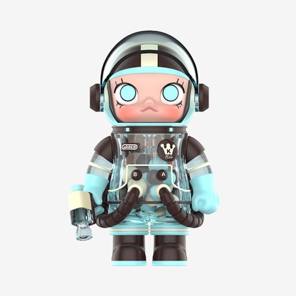 POP MART DIMOO Space Molly Series Figurer, Slumpmässigt Design Actiondockor, Heminredning, Födelsedagspresenter för Flickor och Pojkar (En Slumpmässig Blind Box)