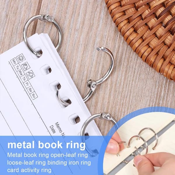 20 stk. - 55 mm - Bogringe - metal ringbind - Bindering - til løse ark