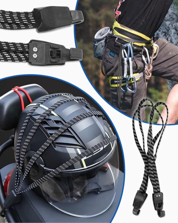 Elastisk B& - 2 Stykker - Flad Hurtigudløserstrop - Universal - Justerbare Bagagestropper