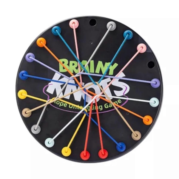 Brainy Knots Färdighetsutvecklingsspel, Vridet Pussel, Strategibrädspel för Barn & Vuxna, Rolig Färdighetsutvecklingsleksak - WELLNGS