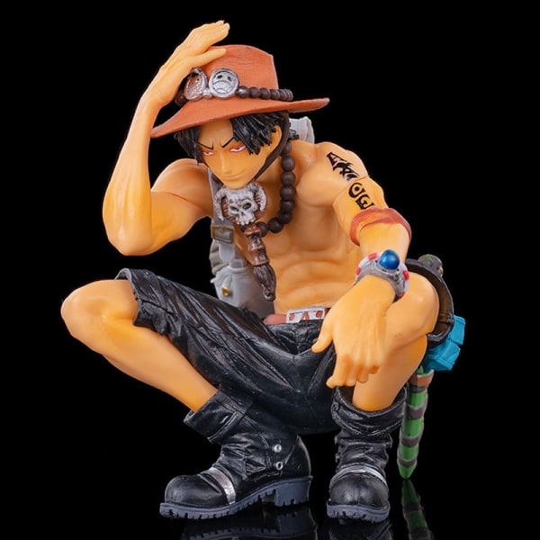 1. Anime One Piece Ace Devil Fruit Förmåga Fighting Action Fig