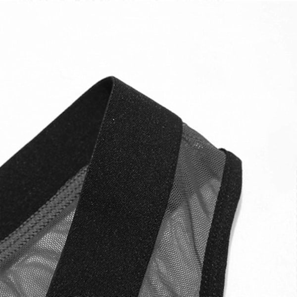 Issilke Mesh Gennemsigtige Herre Stringtrusser Herreundertøj - WELLNGS Sort Black XL