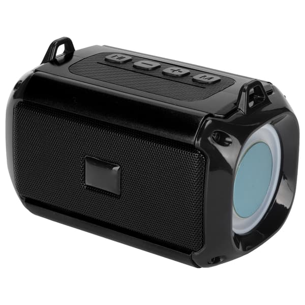 Wireless Speaker 360° Stereo Noise Cancelling Portable Bluetooth Speaker with Charging Cable Black 0.1