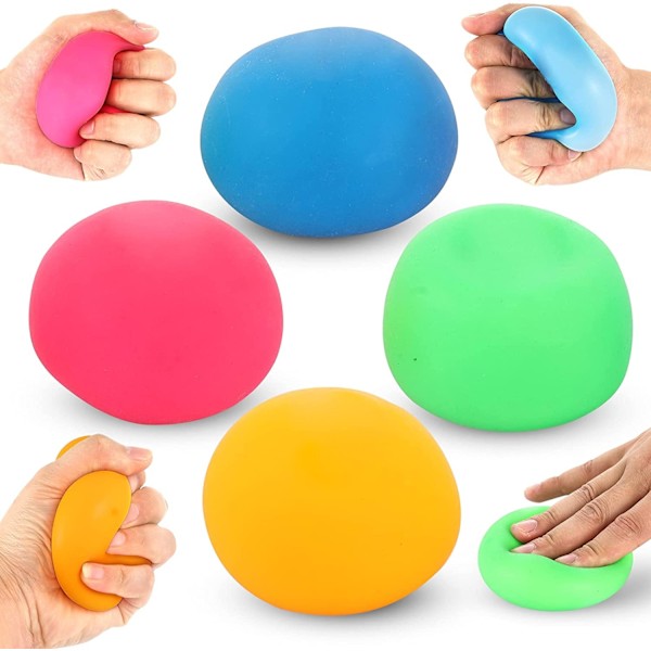BALL STRESS STRETCHY 7CM - Perfekt Blå