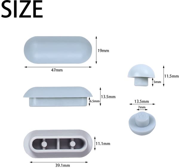 12 Stykker - Toiletsæde Buffer Pads Kit - Bidet Låg Tilbehør - Tryk - I Udskiftnings Buffer Spacer