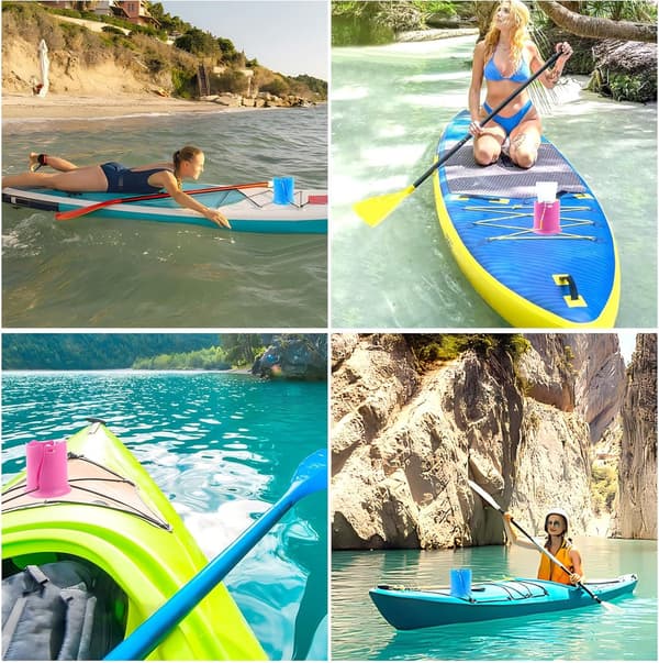 Paddleboard/SUP Koppholder Vannflaskeholder Rosa