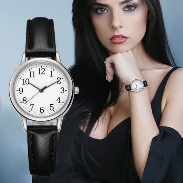 Kvartsi Kello Rannekello MUSTA Musta Black Black