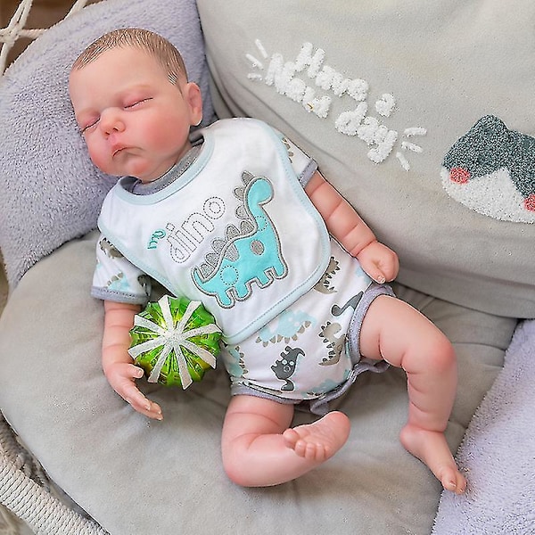 50 cm Nyfødt Babydukke Willa Reborn Babydukke Livagtig 3D malet hud med synlige vener Samlerdukke